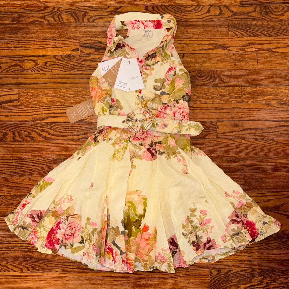 HEMANT & NANDITA Sama Dress (Floral Halter)